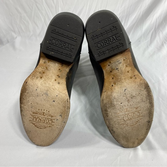 Corral Black Embroidered J Toe Men’s C3808 Leather Western Boot 8D - Picture 8 of 11